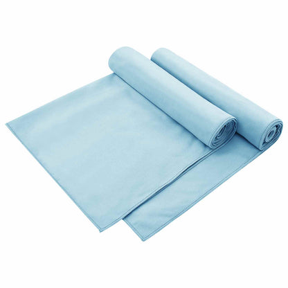 Asciugamani per Sedia Outdoor 2 pcs Blu 130 x 60 cm