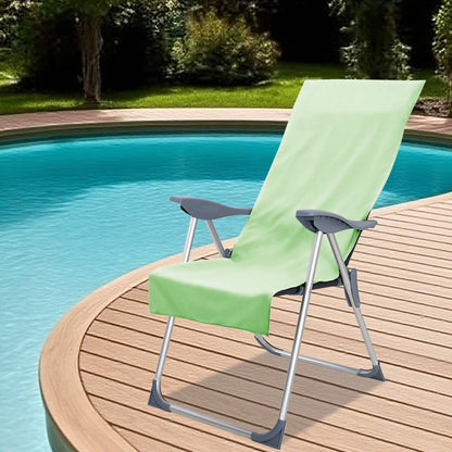 Asciugamani per Sedia Outdoor 2 pcs Verde 130 x 60 cm