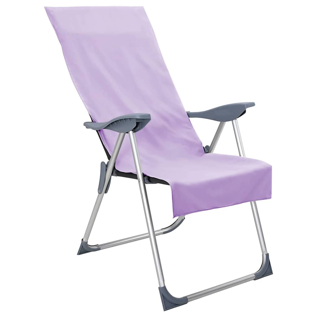 Asciugamani per Sedia Outdoor 2 pcs Viola 130 x 60 cm
