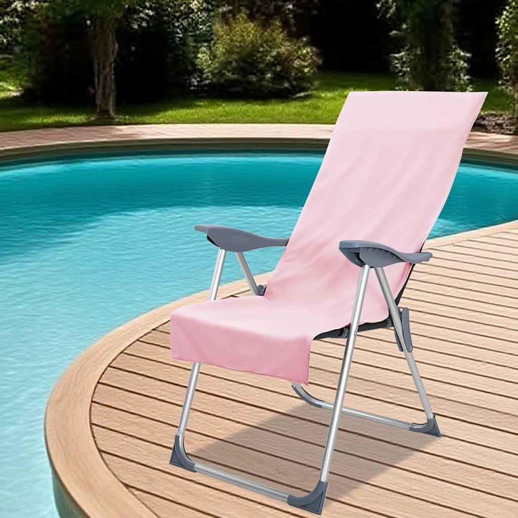 Asciugamani per Sedia Outdoor 2 pcs Rosa 130 x 60 cm