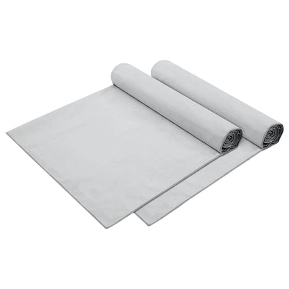 Asciugamani per lettino 2 pcs Grigio 210 x 75 cm