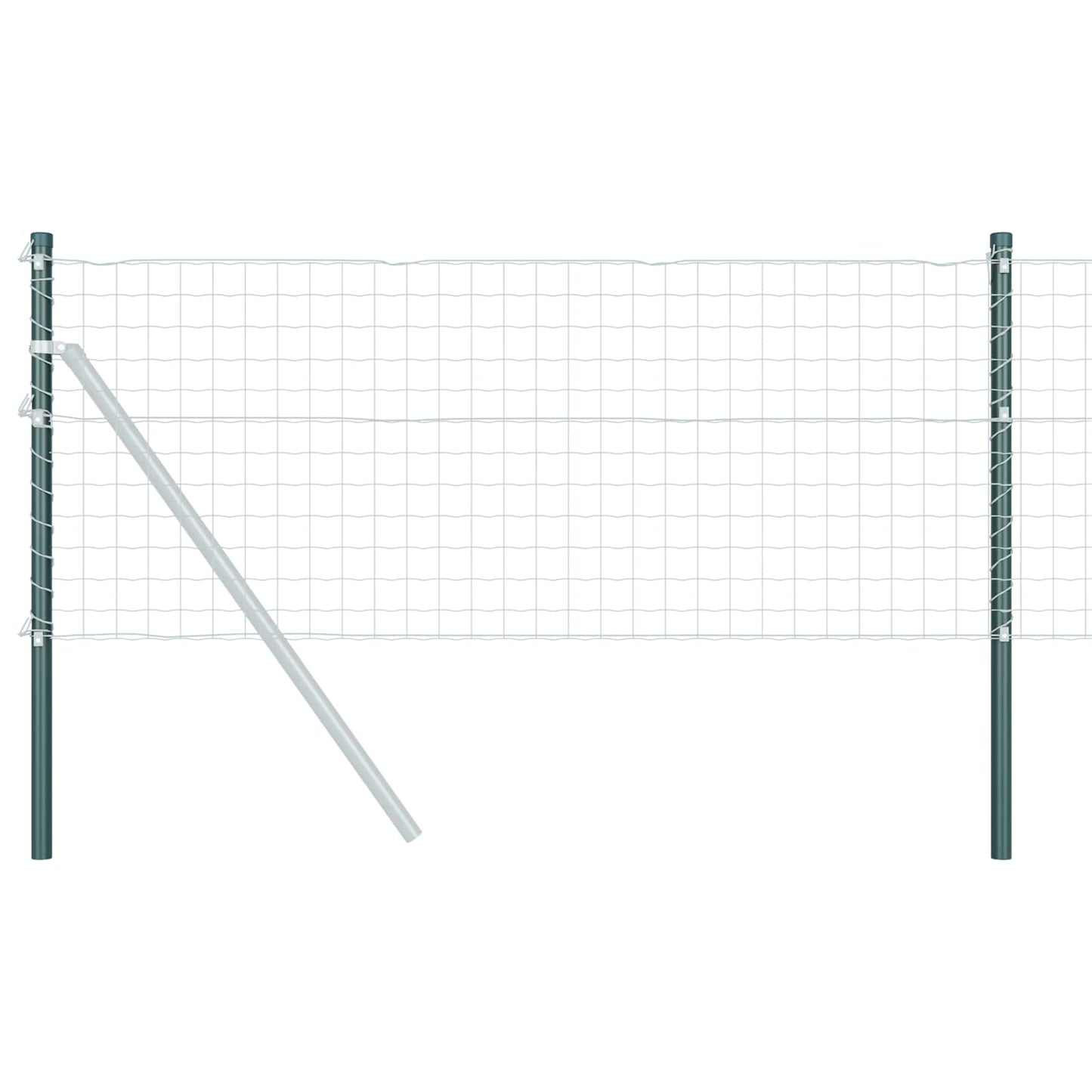 Palo della recinzione 2 pcs Verde 50 cm