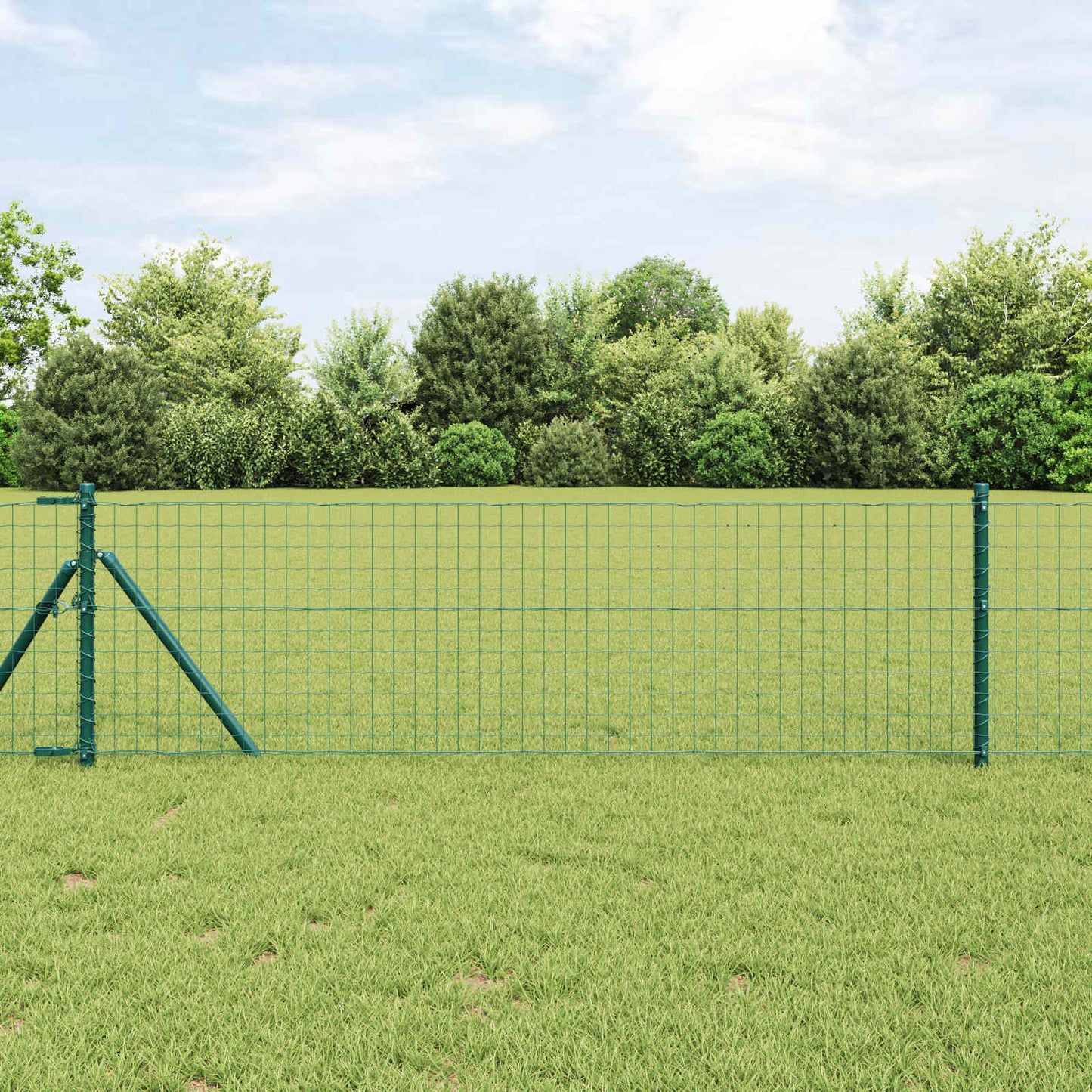 Palo della recinzione 2 pcs Verde 110 cm