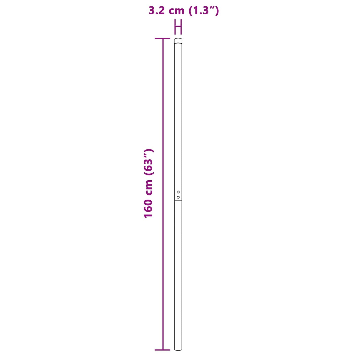 Palo della recinzione 2 pcs Verde Acciaio Verniciato a Polvere