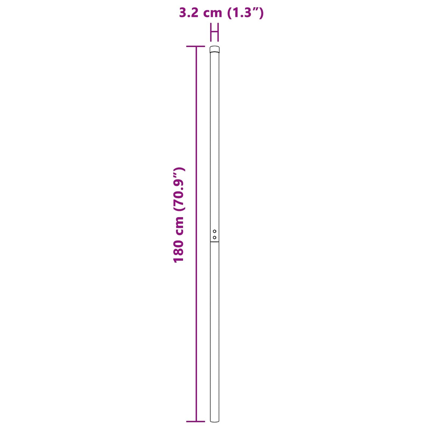 Palo della recinzione 2 pcs Verde Acciaio Verniciato a Polvere