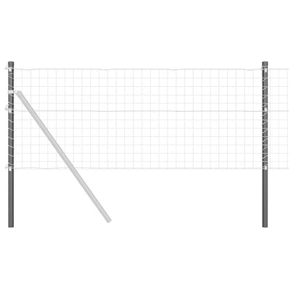 Palo della recinzione 12 pcs Grigio 110 cm