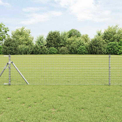 Palo della recinzione 2 pcs Argento 70 cm