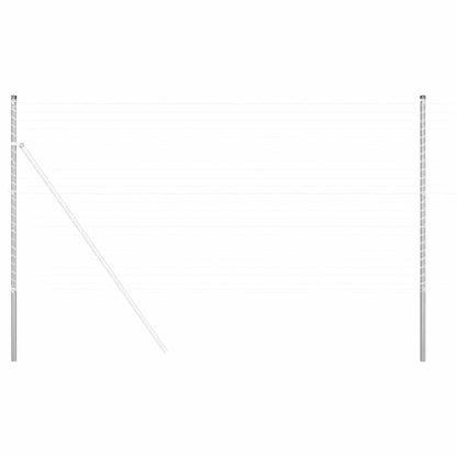 Palo della recinzione 2 pcs Argento