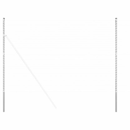 Palo della recinzione 12 pcs Argento
