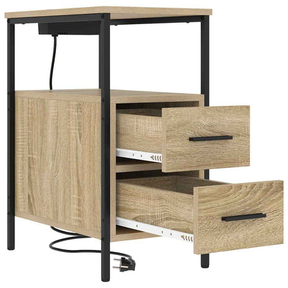 Armadio da Notte con cassetto Rovere Sonoma 30 x 48 x 61 cm