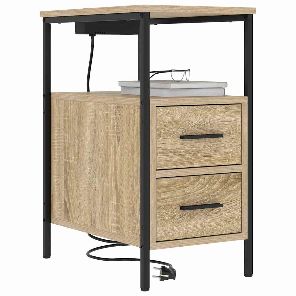 Armadio da Notte con cassetto Rovere Sonoma 30 x 48 x 61 cm