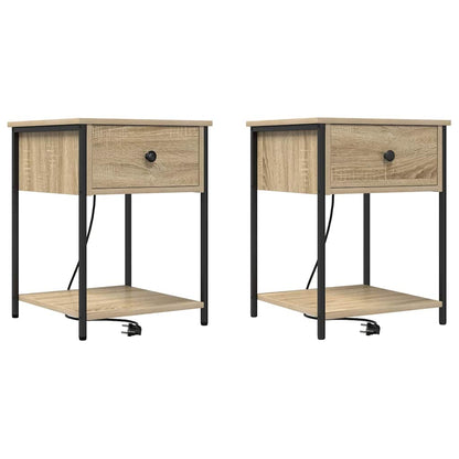 Armadio da Notte 2 pcs Rovere Sonoma 42 x 41 x 56 cm
