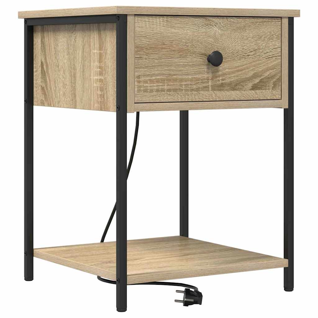 Armadio da Notte 2 pcs Rovere Sonoma 42 x 41 x 56 cm