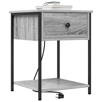 Armadio da Notte con cassetto Grigio Sonoma 42 x 41 x 56 cm