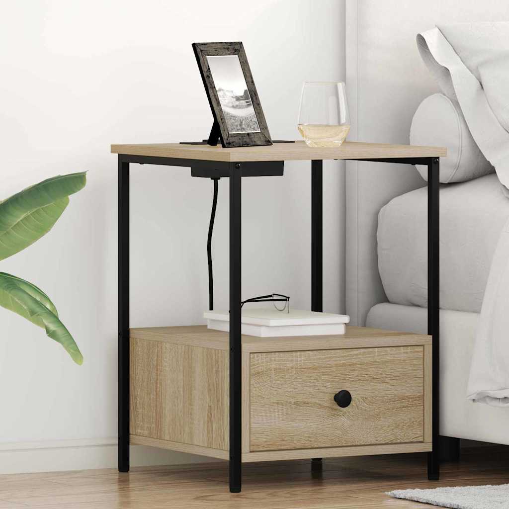 Armadio da Notte con cassetto Rovere Sonoma 42 x 41 x 56 cm