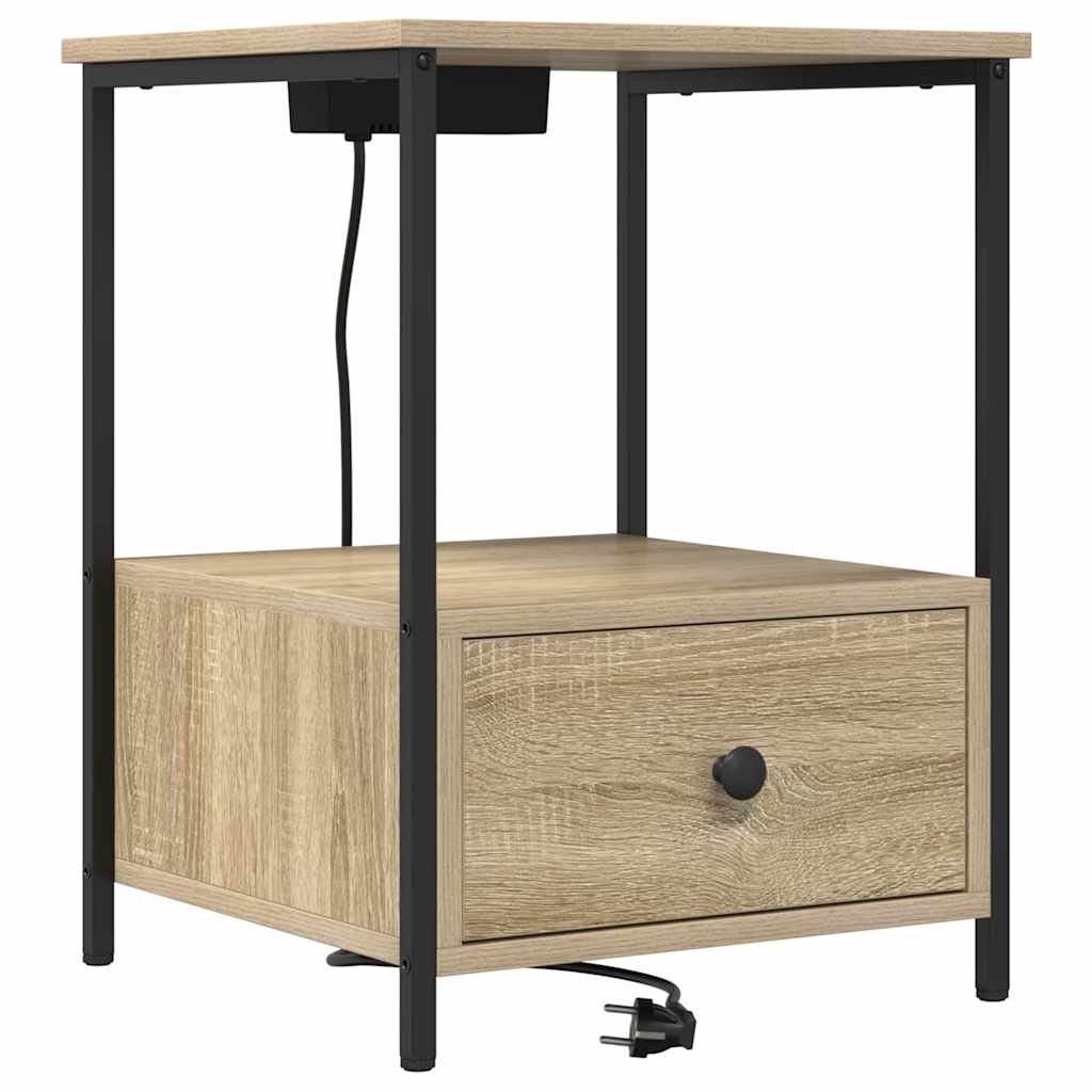 Armadio da Notte con cassetto Rovere Sonoma 42 x 41 x 56 cm