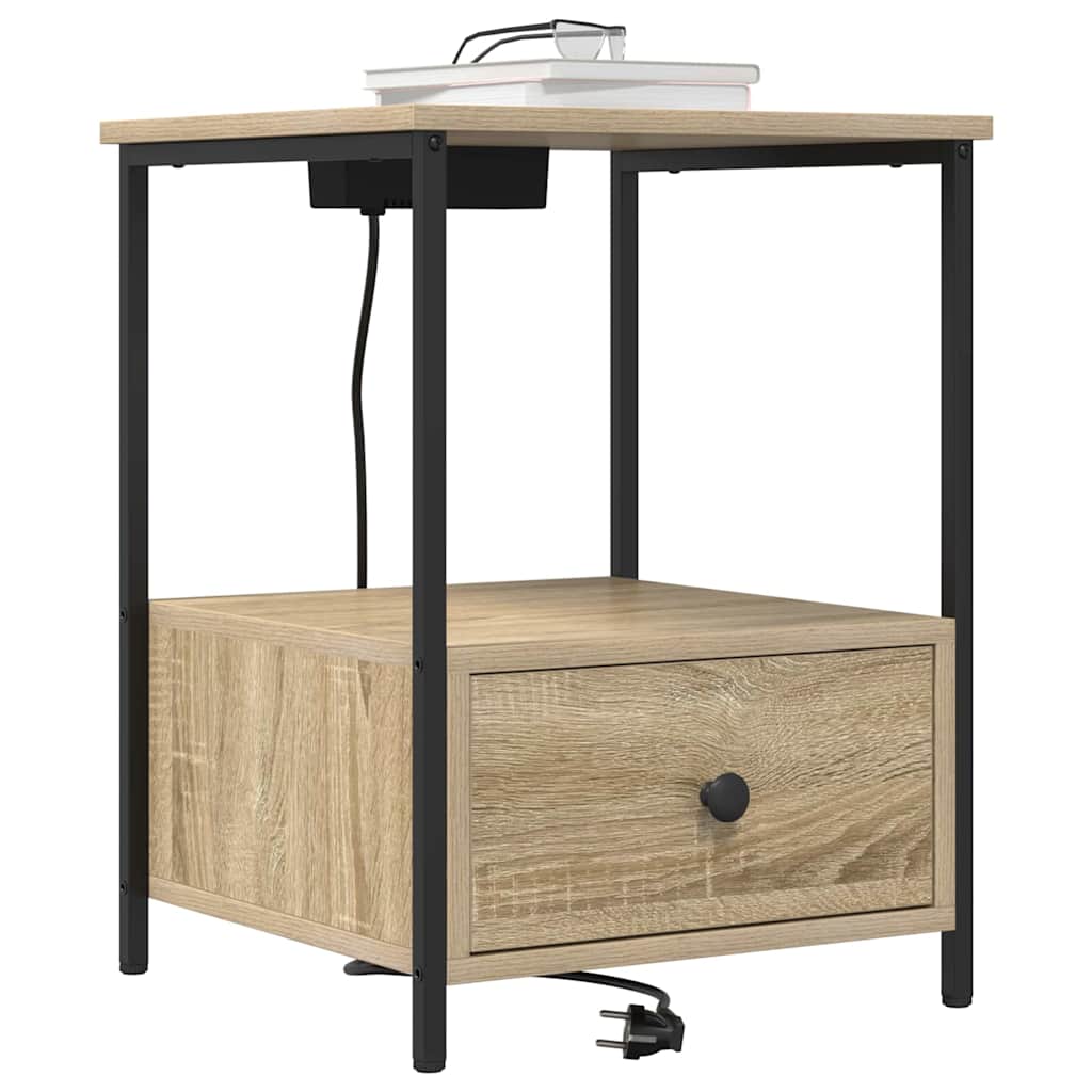 Armadio da Notte con cassetto Rovere Sonoma 42 x 41 x 56 cm