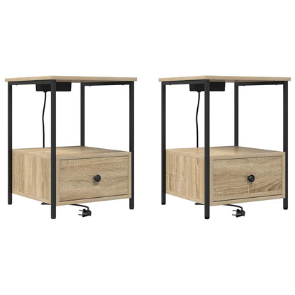 Armadio da Notte 2 pcs Rovere Sonoma 42 x 41 x 56 cm