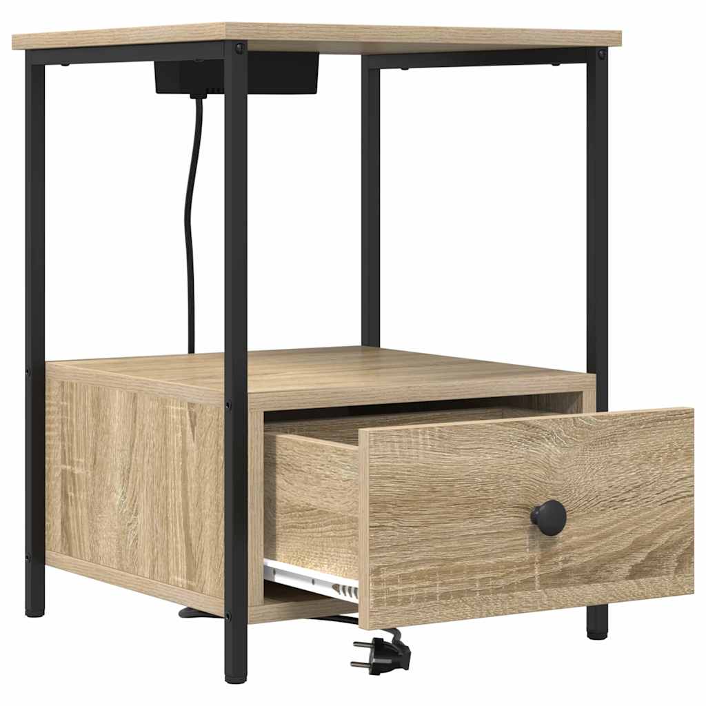Armadio da Notte 2 pcs Rovere Sonoma 42 x 41 x 56 cm