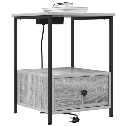 Armadio da Notte con cassetto Grigio Sonoma 42 x 41 x 56 cm