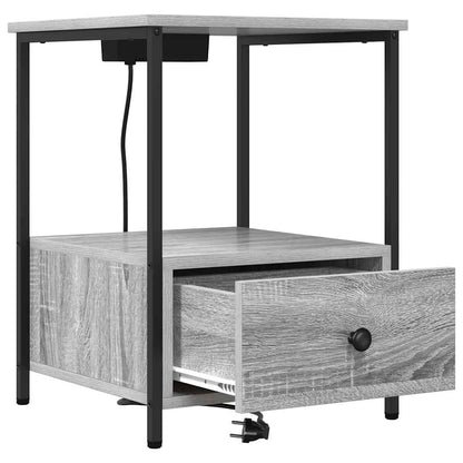 Armadio da Notte 2 pcs Grigio Sonoma 42 x 41 x 56 cm