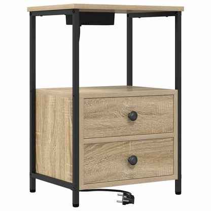 Armadio da Notte con cassetto Rovere Sonoma 40 x 31 x 60 cm