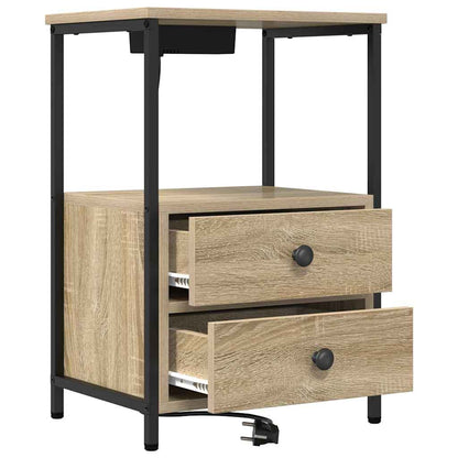 Armadio da Notte con cassetto Rovere Sonoma 40 x 31 x 60 cm