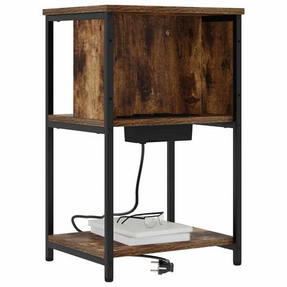 Armadio da Notte Rovere fumÃ© 38 x 31 x 61 cm Legno multistrato