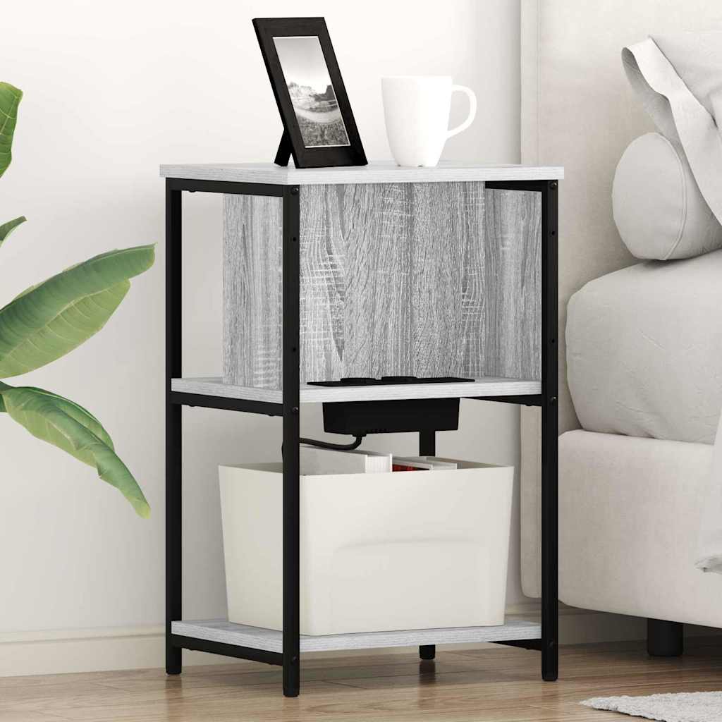 Armadio da Notte Grigio Sonoma 38 x 31 x 61 cm