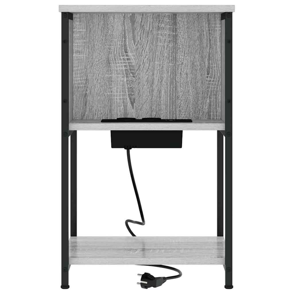 Armadio da Notte Grigio Sonoma 38 x 31 x 61 cm