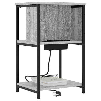 Armadio da Notte Grigio Sonoma 38 x 31 x 61 cm