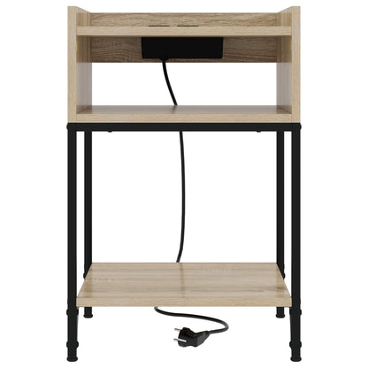 Armadio da Notte con lo scaffale Rovere Sonoma 40 x 40 x 61 cm