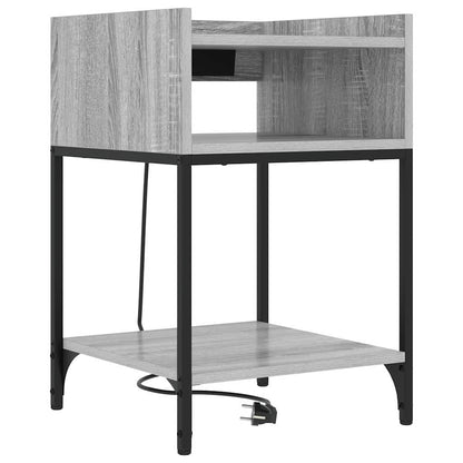 Armadio da Notte 2 pcs Grigio Sonoma 40 x 40 x 61 cm