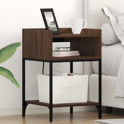 Armadio da Notte 2 pcs Rovere Marrone 40 x 40 x 61 cm