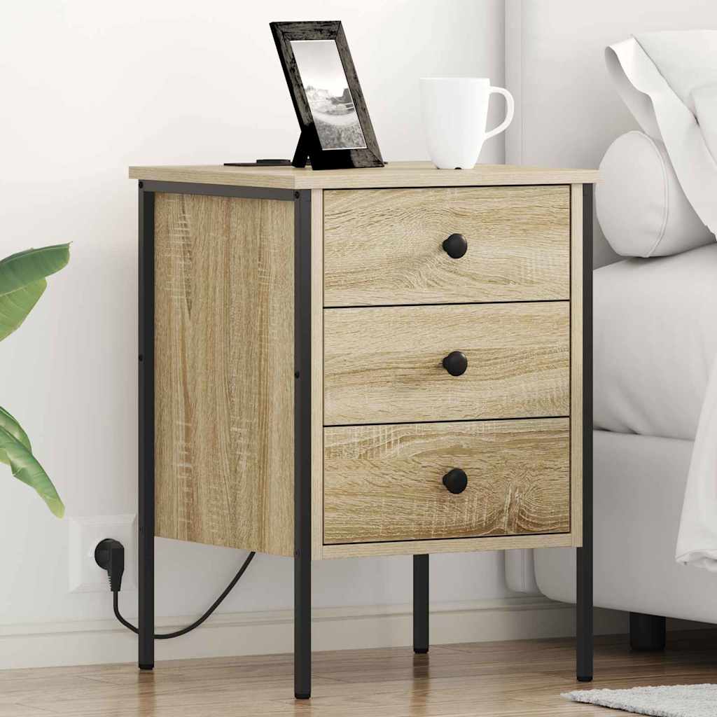 Armadio da Notte 2 pcs Rovere Sonoma 42 x 41 x 61 cm