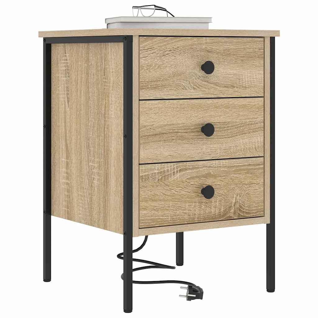 Armadio da Notte 2 pcs Rovere Sonoma 42 x 41 x 61 cm