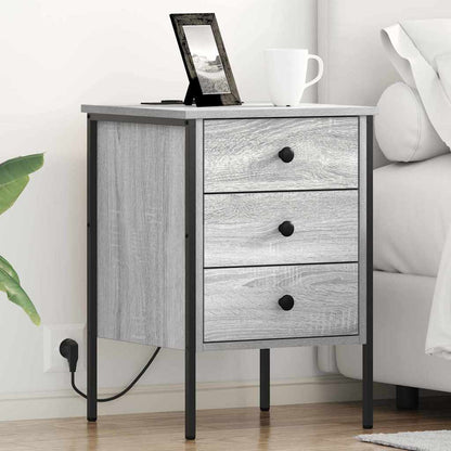 Armadio da Notte 2 pcs Grigio Sonoma 42 x 41 x 61 cm