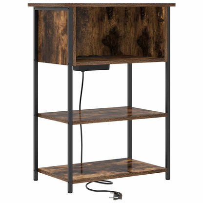 Armadio da Notte Rovere fumÃ© 55 x 31 x 76 cm Legno multistrato