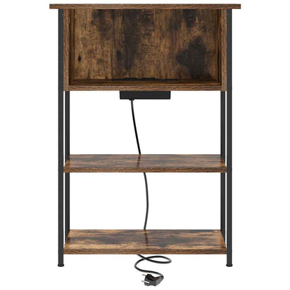 Armadio da Notte Rovere fumÃ© 55 x 31 x 76 cm Legno multistrato