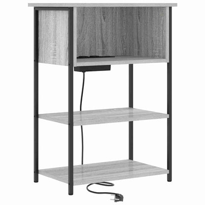 Armadio da Notte Grigio Sonoma 55 x 31 x 76 cm