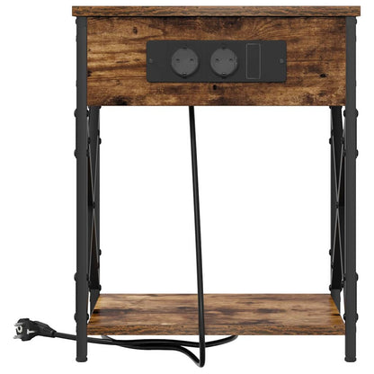 Armadio da Notte Rovere fumÃ© 41 x 31 x 51 cm Legno multistrato