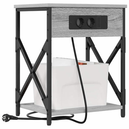 Armadio da Notte Grigio Sonoma 41 x 31 x 51 cm