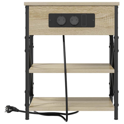 Armadio da Notte con lo scaffale Rovere Sonoma 41 x 31 x 51 cm