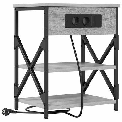 Armadio da Notte 2 pcs Grigio Sonoma 41 x 31 x 51 cm