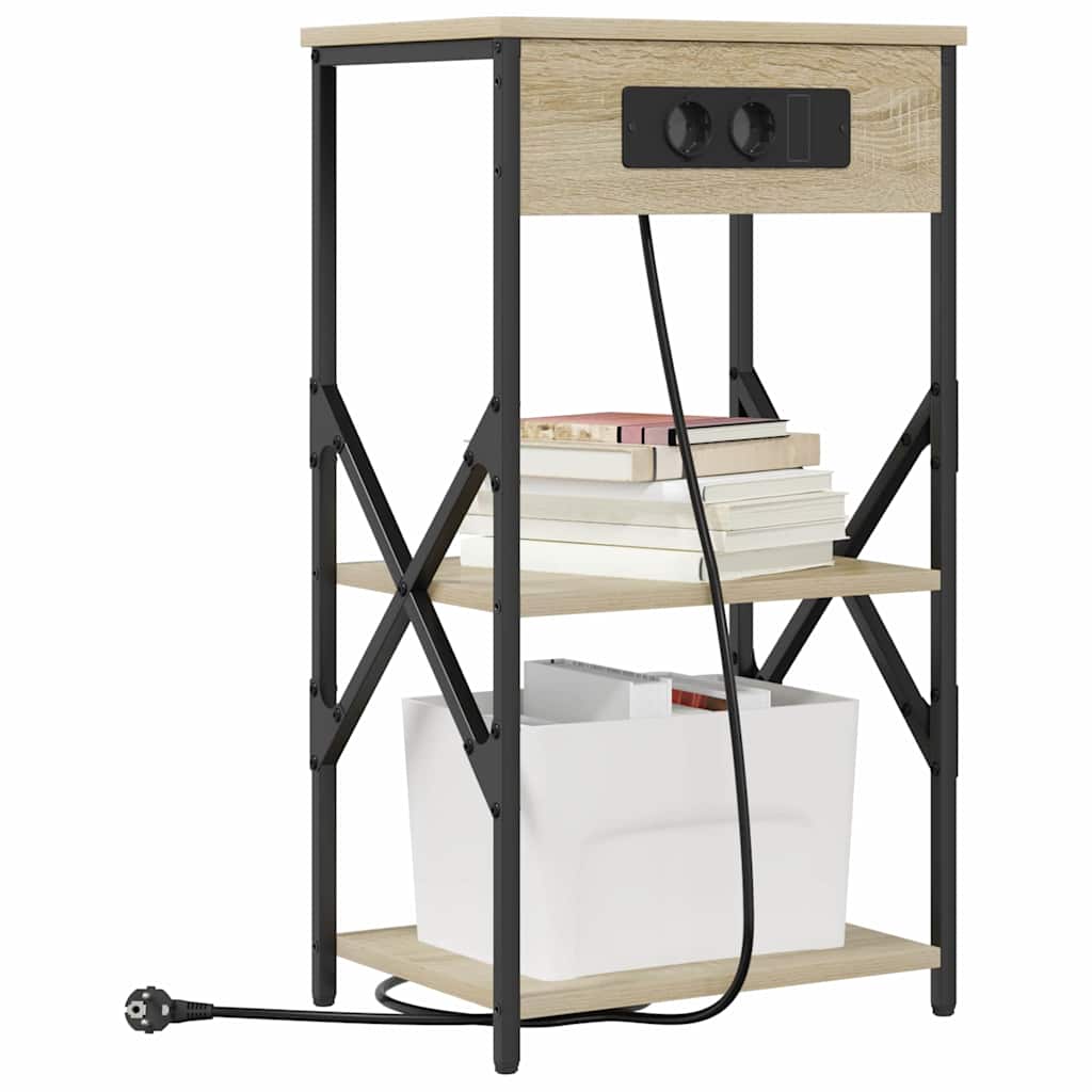 Armadio da Notte 2 pcs Rovere Sonoma 41 x 31 x 76 cm