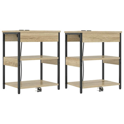 Armadio da Notte 2 pcs Rovere Sonoma 41 x 31 x 51 cm