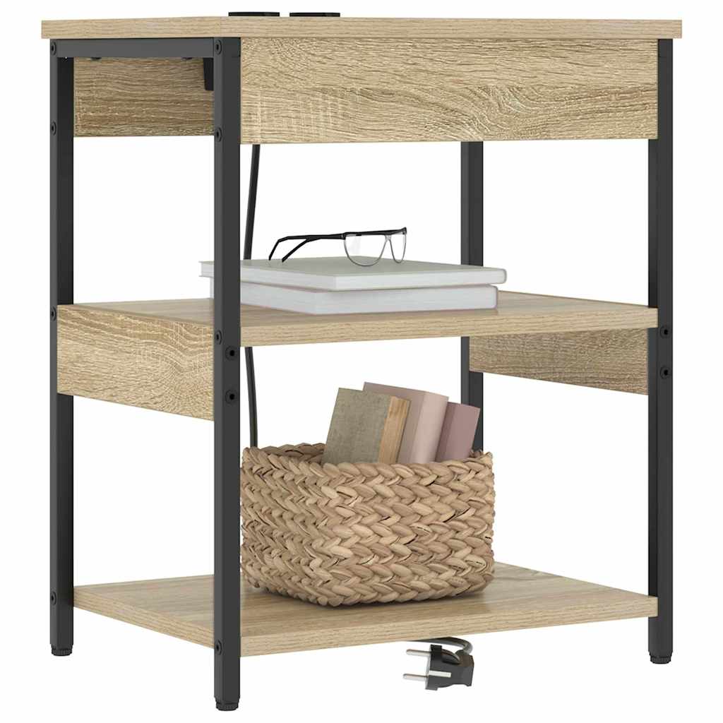 Armadio da Notte 2 pcs Rovere Sonoma 41 x 31 x 51 cm