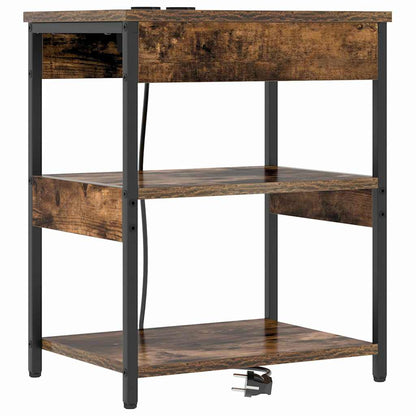 Armadio da Notte Rovere fumÃ© 41 x 31 x 51 cm Legno multistrato