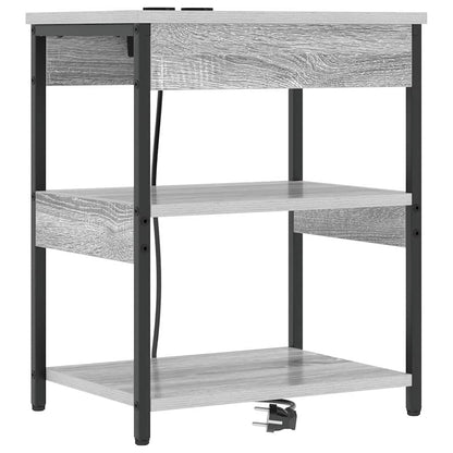 Armadio da Notte Grigio Sonoma 41 x 31 x 51 cm
