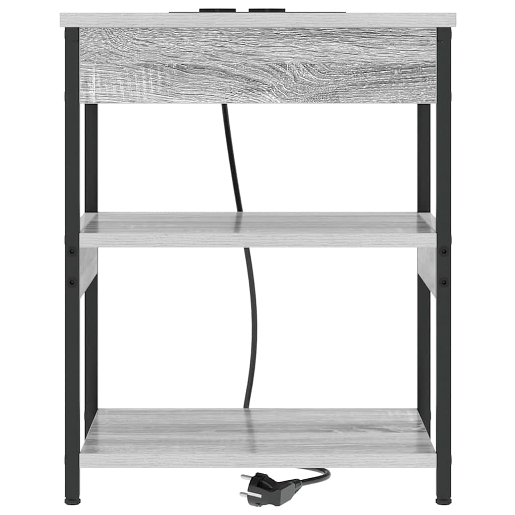Armadio da Notte Grigio Sonoma 41 x 31 x 51 cm